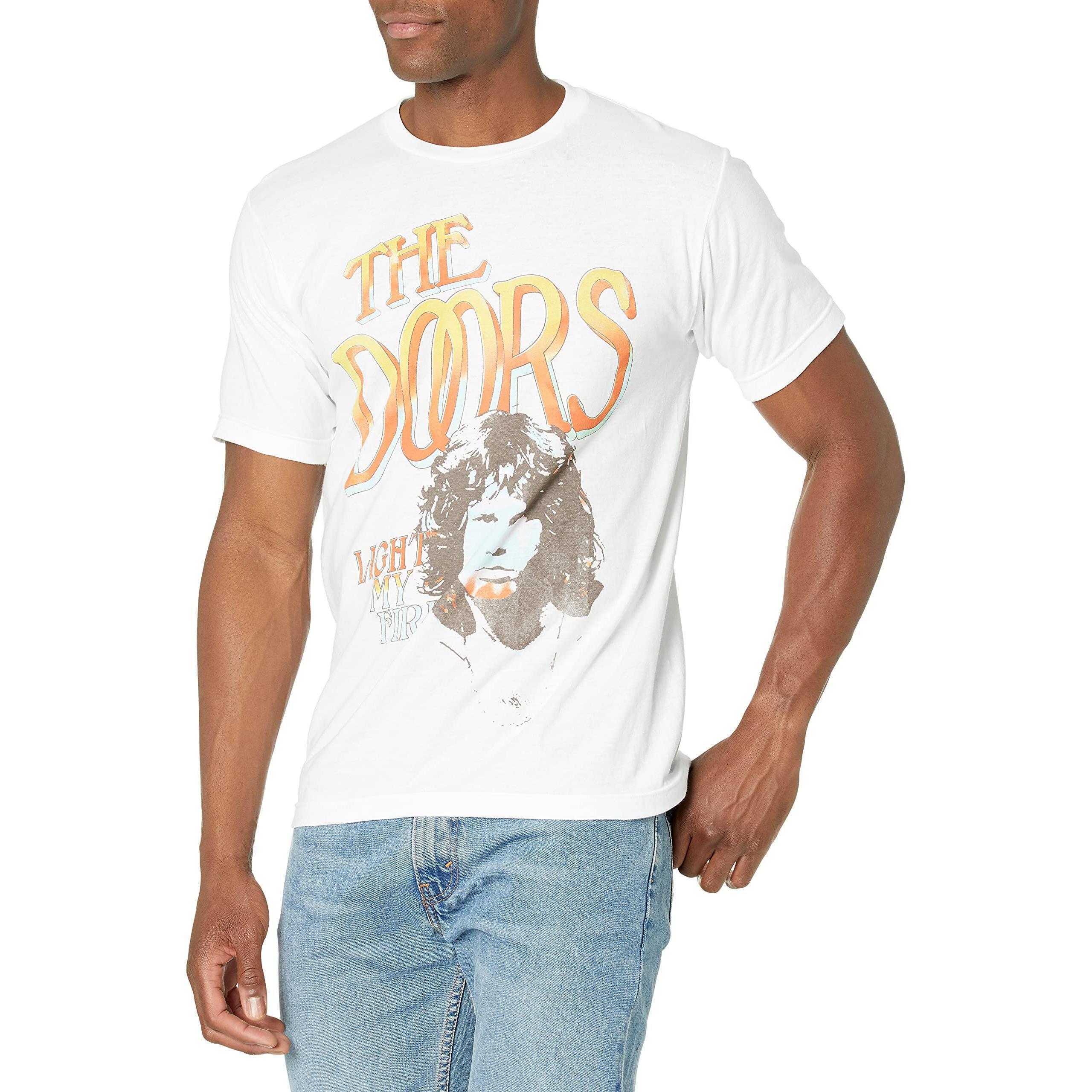 The Doors Mens The Doors Ombre Light My Fire Tshirttshirt